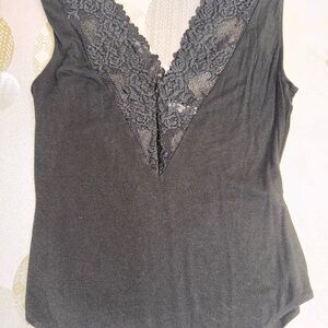 Intimissimi Black Lace Detail Top